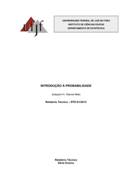 INTRODU&Ccedil;&Atilde;O &Agrave; PROBABILIDADE - Universidade Federal de Juiz