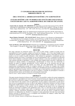 2&deg; congresso brasileiro de sistemas ribeir&atilde;o preto - Uni