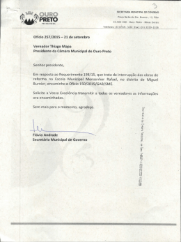 OFíCIO 150/2015/GAB/SME