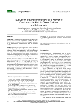 Evaluation of Echocardiography as a Marker of