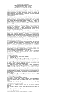 MINISTÉRIO DAS COMUNICAÇÕES