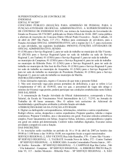 Edital de Abertura - DOE 14/04/2007