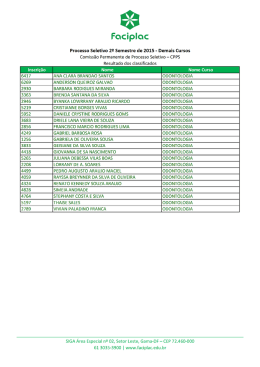 processo seletivo demais cursos - odontologia