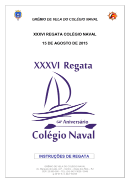 36&ordf; Regata Col&eacute;gio Naval