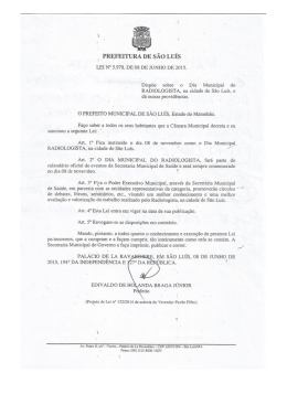 _ PREFEITURA DE sÃo LUÍS