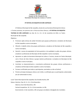 Prefeitura de S&atilde;o Leopoldo Estado do Rio Grande do