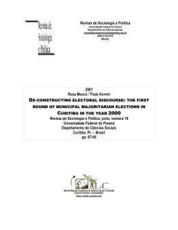 Redalyc. De-constructing electoral discourse: the first round of