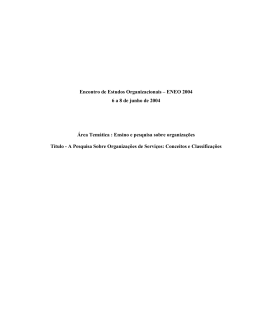 Encontro de Estudos Organizacionais &ndash; ENEO 2004 6 a 8