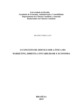 o conceito de serviço sob a ótica do marketing, direito