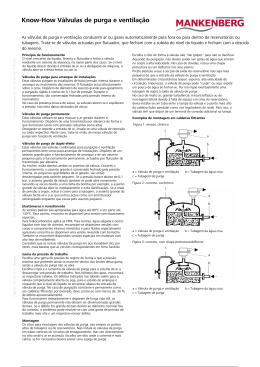 Know-How Válvulas de purga e ventilação