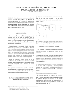 teoremas da eficiência do circuito equivalente de