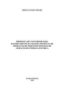 PROPOSTA DE CONVERSOR PARA RASTREAMENTO DA