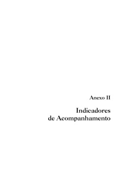 Indicadores de Acompanhamento