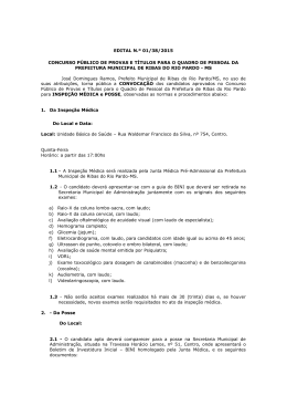 EDITAL 01-38-15 CONVOCA&Ccedil;&Atilde;O PROFESSOR NIVEL II