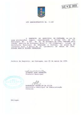 de provimento efetivo de Professor, Nível 1, Grau "A" -