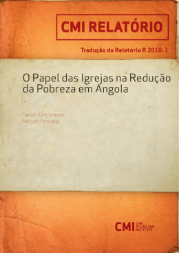 O Papel das Igrejas na Redução da Pobreza em Angola