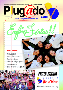 Plugue-se em nosso site ........p&aacute;g. 2 Confira tudo que rolou no