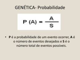 GENÉTICA- Probabilidade