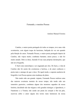 Fernando, o menino Pessoa - Departamento de L&iacute;nguas e Culturas
