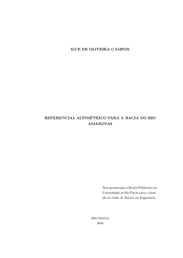 ILCE DE oLIVEIRA CAMPoS REFERENCIAL ALTIM&Eacute;TRICo PARA