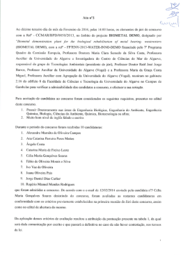 Ata nº 2 - CCMAR - Universidade do Algarve