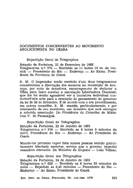 documentos concernentes ao movimento