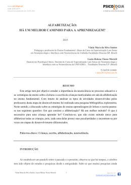 alfabetização: há um melhor caminho para a aprendizagem?