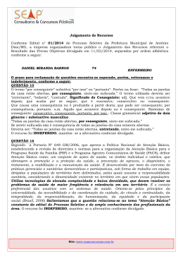 Julgamento de Recursos em 21/03/2014