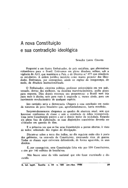 A nova Constituição