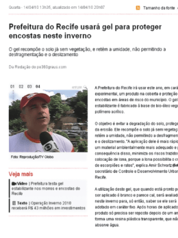 Prefeitura do Recife usar&aacute; gel para proteger