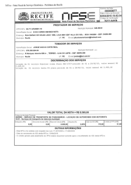 NFS-e - Nela Fiscal dc Serviço Eletrônica