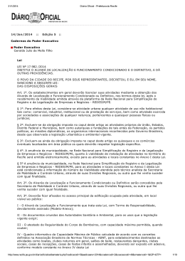 Lei n&ordm; 17.982 /2014 - Alvar&aacute; de Localiza&ccedil;&atilde;o e - sescap-pe