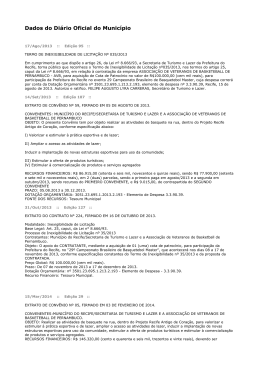 de acordo com informações do Diário Oficial