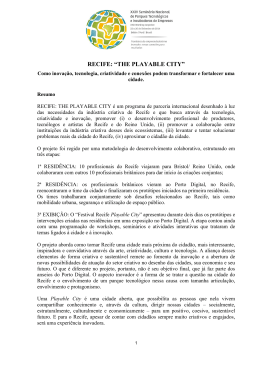 Recife: the playable city