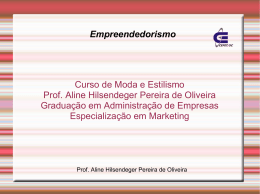 Empreendedorismo Curso de Moda e Estilismo Prof - Wiki do IF-SC