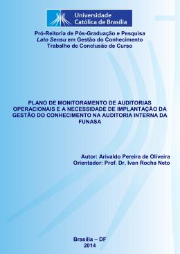Arivaldo Pereira de Oliveira - Universidade Cat&oacute;lica de Bras&iacute;lia