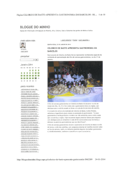 Blogue do minho - celorico de basto apresenta gastronomia em