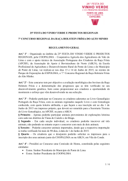 Regulamento Concurso do Alto Minho 2015