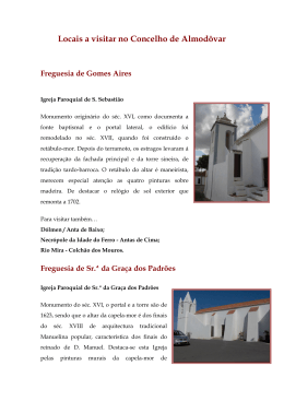 Locais a visitar no Concelho de Almodôvar