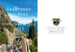 Route Tour Granfondo Colnago e Costa Adriatica