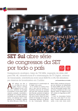 SET Sul abre s&eacute;rie de congressos da SET por todo o pa&iacute;s