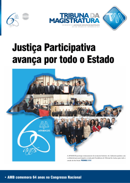Justi&ccedil;a Participativa avan&ccedil;a por todo o Estado