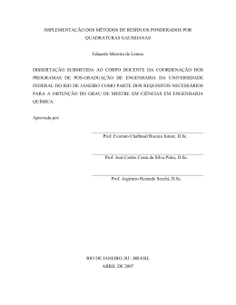 IMPLEMENTA&Ccedil;&Atilde;O DOS M&Eacute;TODOS DE RES&Iacute;DUOS PONDERADOS