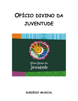 OFÍCIO DIVINO DA JUVENTUDE
