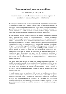 Todo mundo vai para a universidade