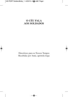 O CÉU FALA AOS SOLDADOS - Direction For Our Times
