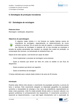 6. Estrat&eacute;gias de produ&ccedil;&atilde;o inovadoras 6.5 Estrat&eacute;gias