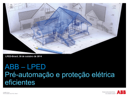 Prote&ccedil;&atilde;o el&eacute;trica e pr&eacute;