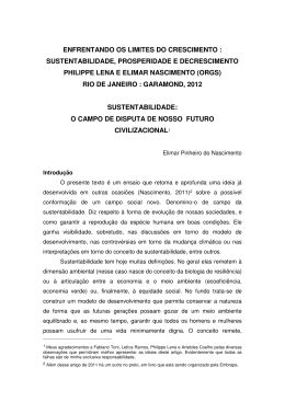 sustentabilidade, prosperidade e decrescimento
