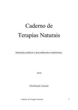 Caderno de Terapias